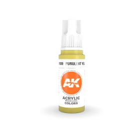 AK Interactive AK11039 3G Purulent Yellow Acrylic Paint 17ml